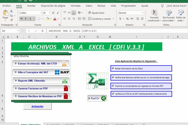 XML a Excel