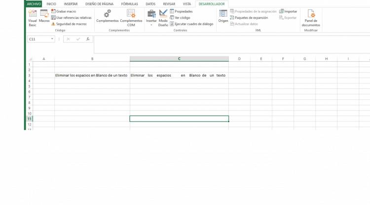 Elimina Espacios en Blanco