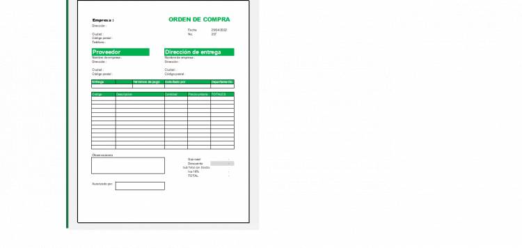 Orden de Compra